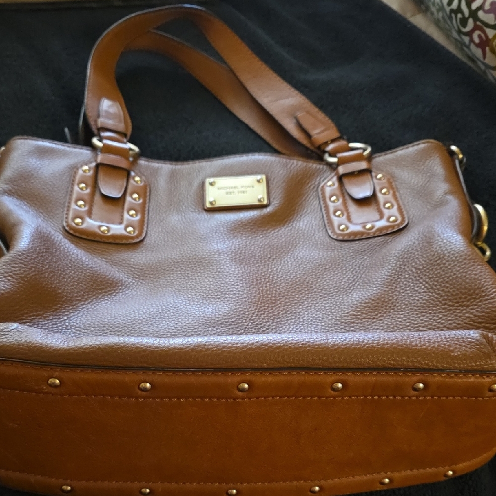 Michael Kors Tan Leather Shoulder Bag